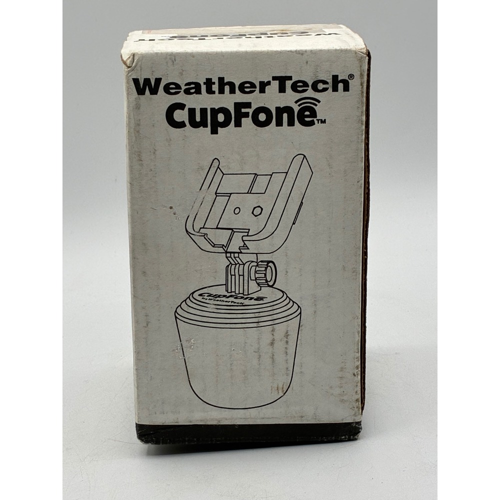 WeatherTech CupFone Universal Portable Cell Phone Holder Black 8ACF1
